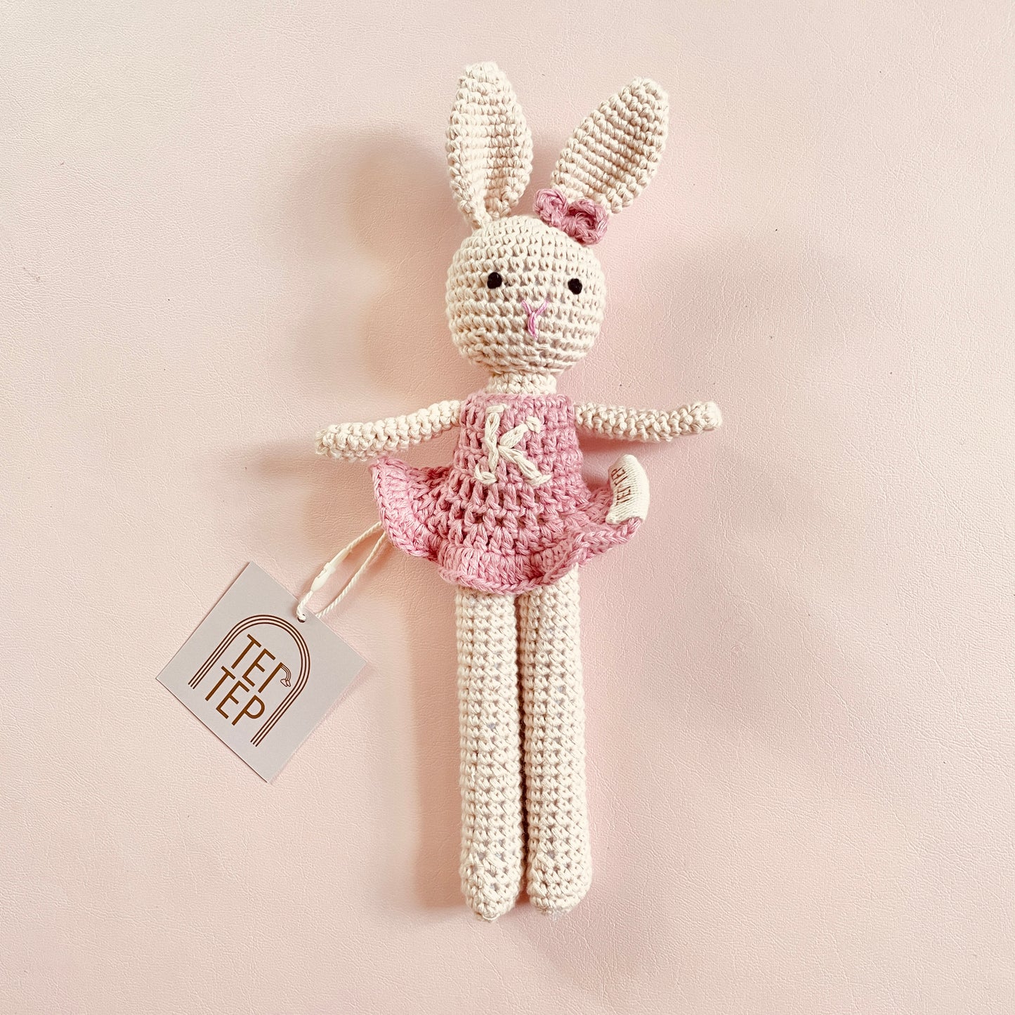 Personalized Big Sister & Little Sister Bunnies - Mauve