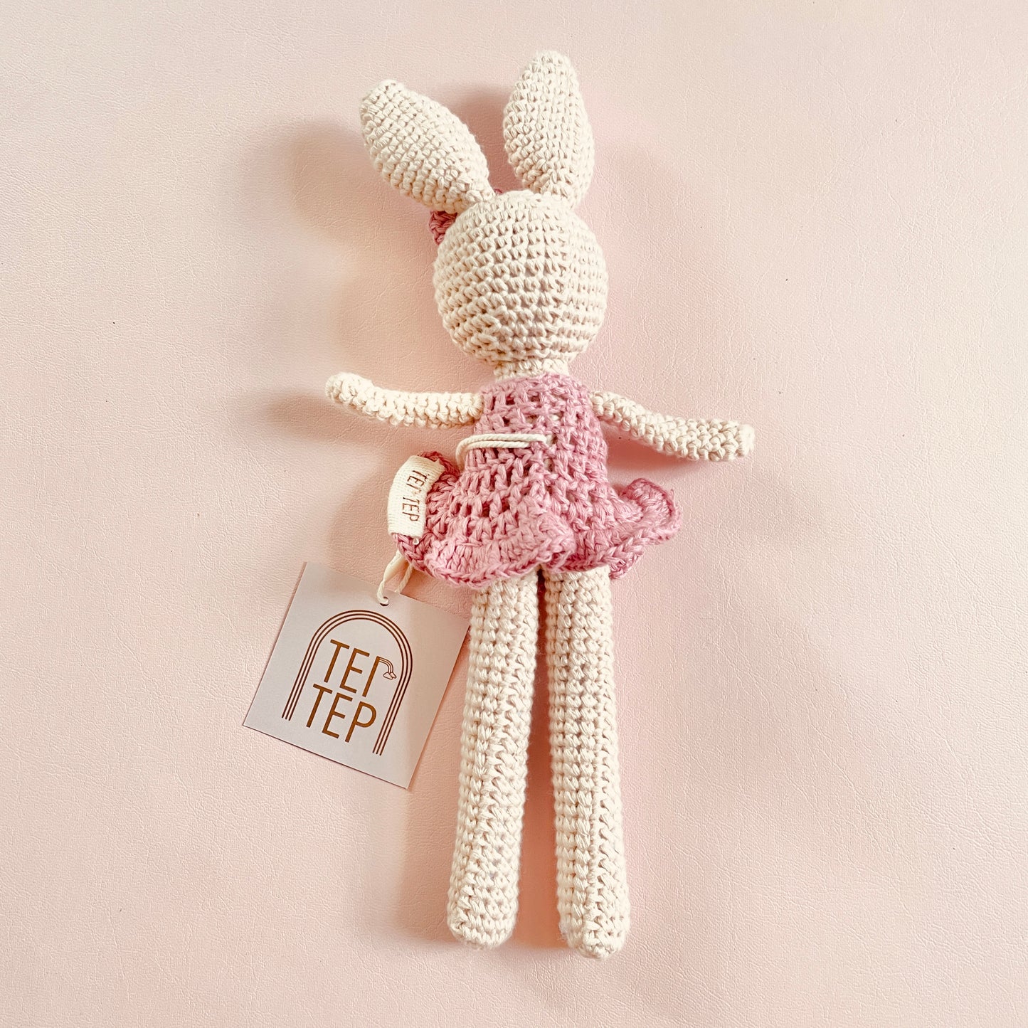 Personalized Big Sister & Little Sister Bunnies - Mauve