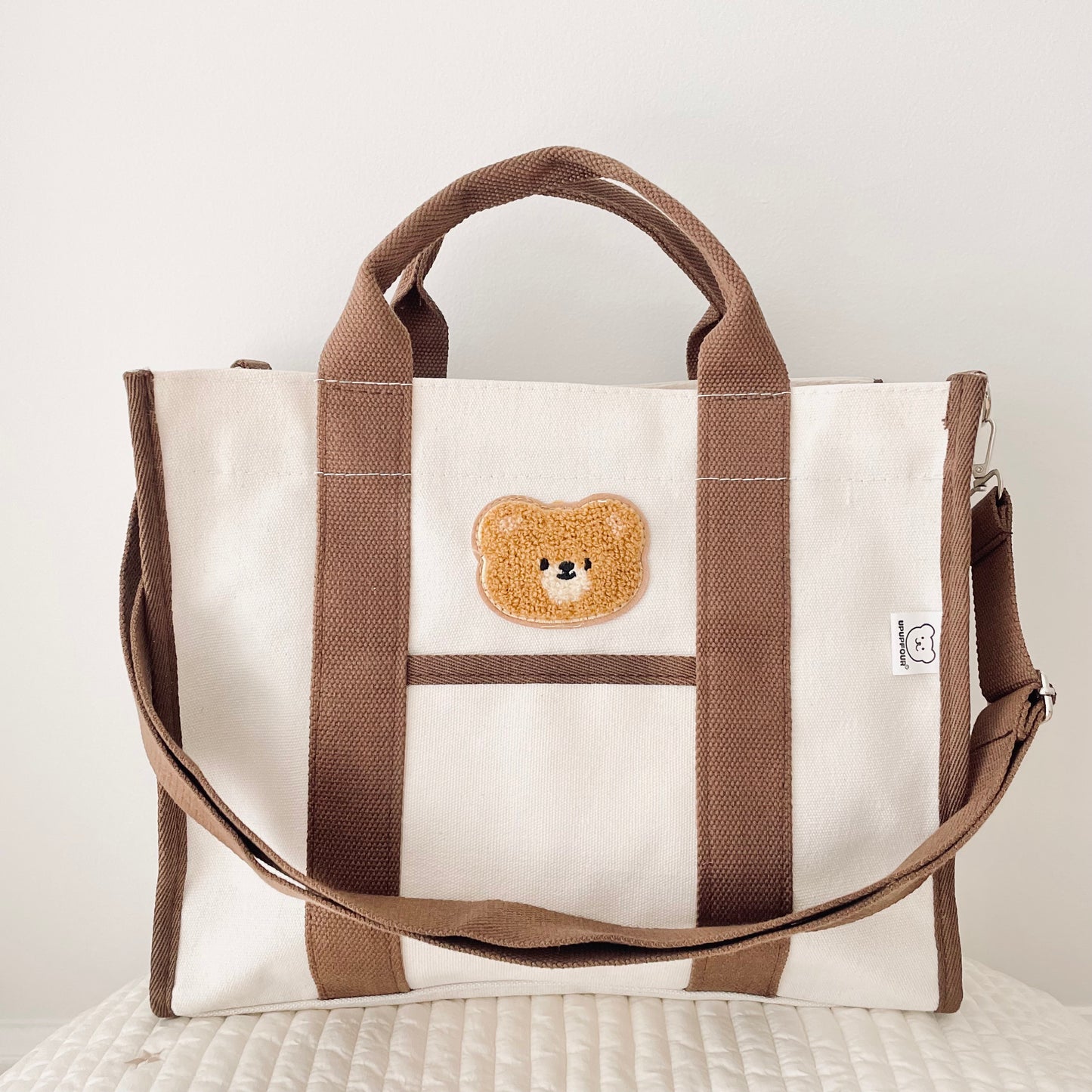 Bear Canvas Diaper Bag