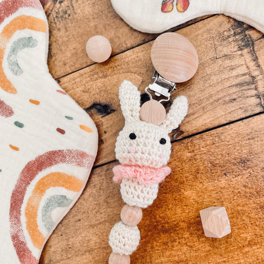 Bunny Pacifier Clip