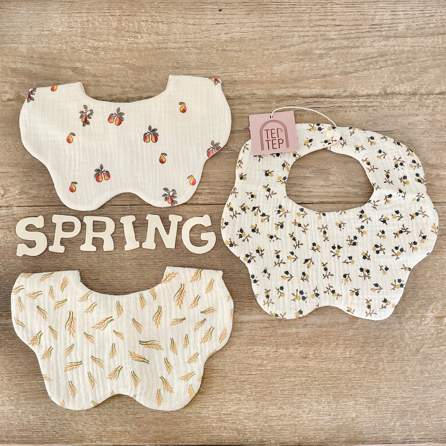 Spring Florals Baby Bibs