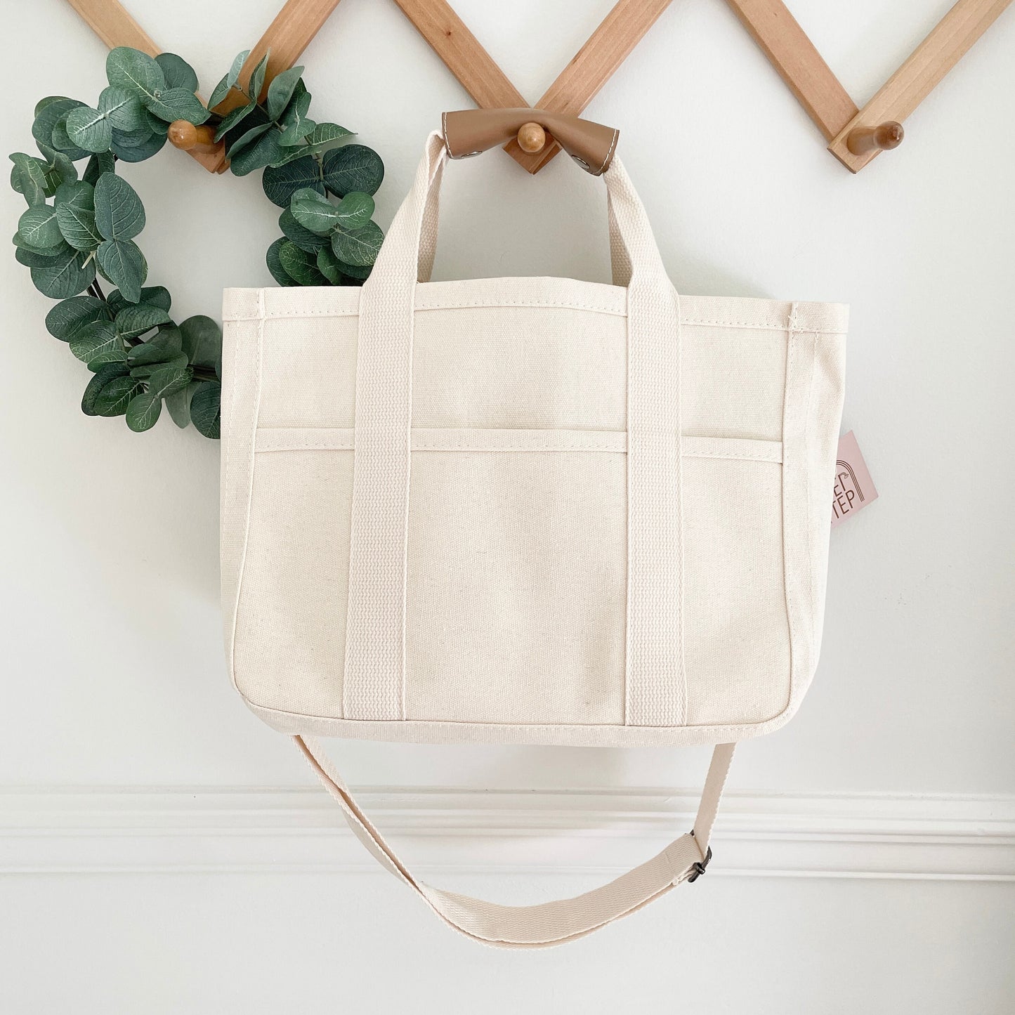 Neutral Canvas Diaper Bag