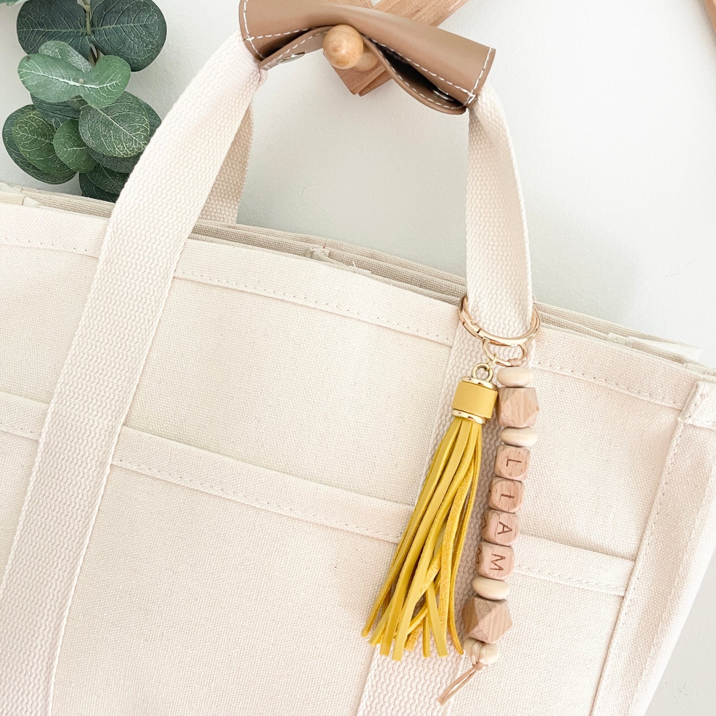 Neutral Canvas Diaper Bag