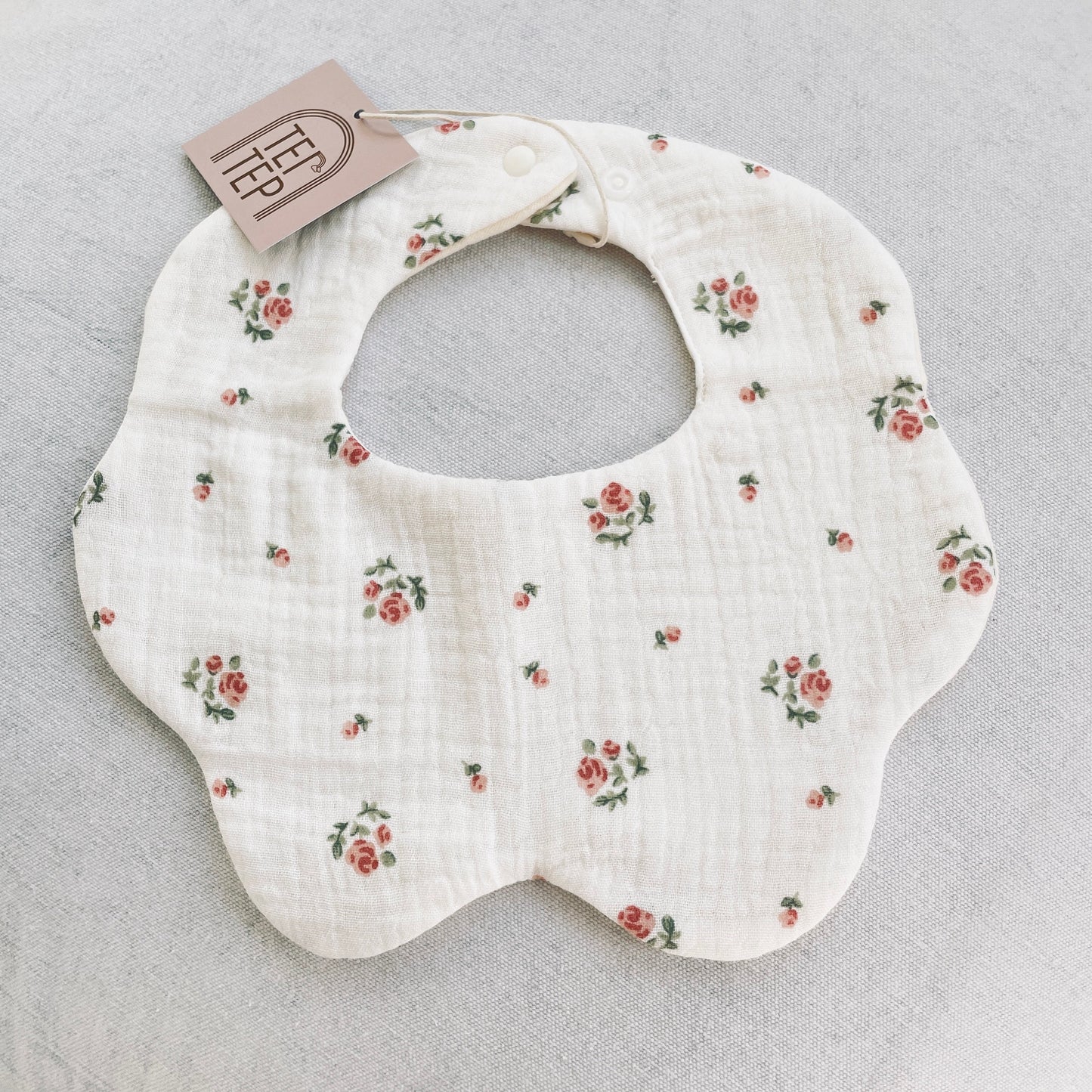 Pink Florals Baby Bibs