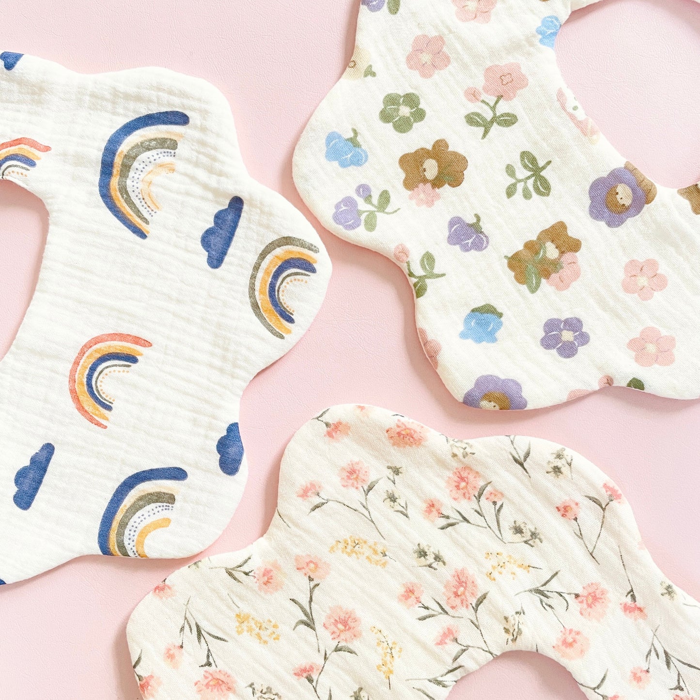 Dreamy Rainbow Baby Bibs