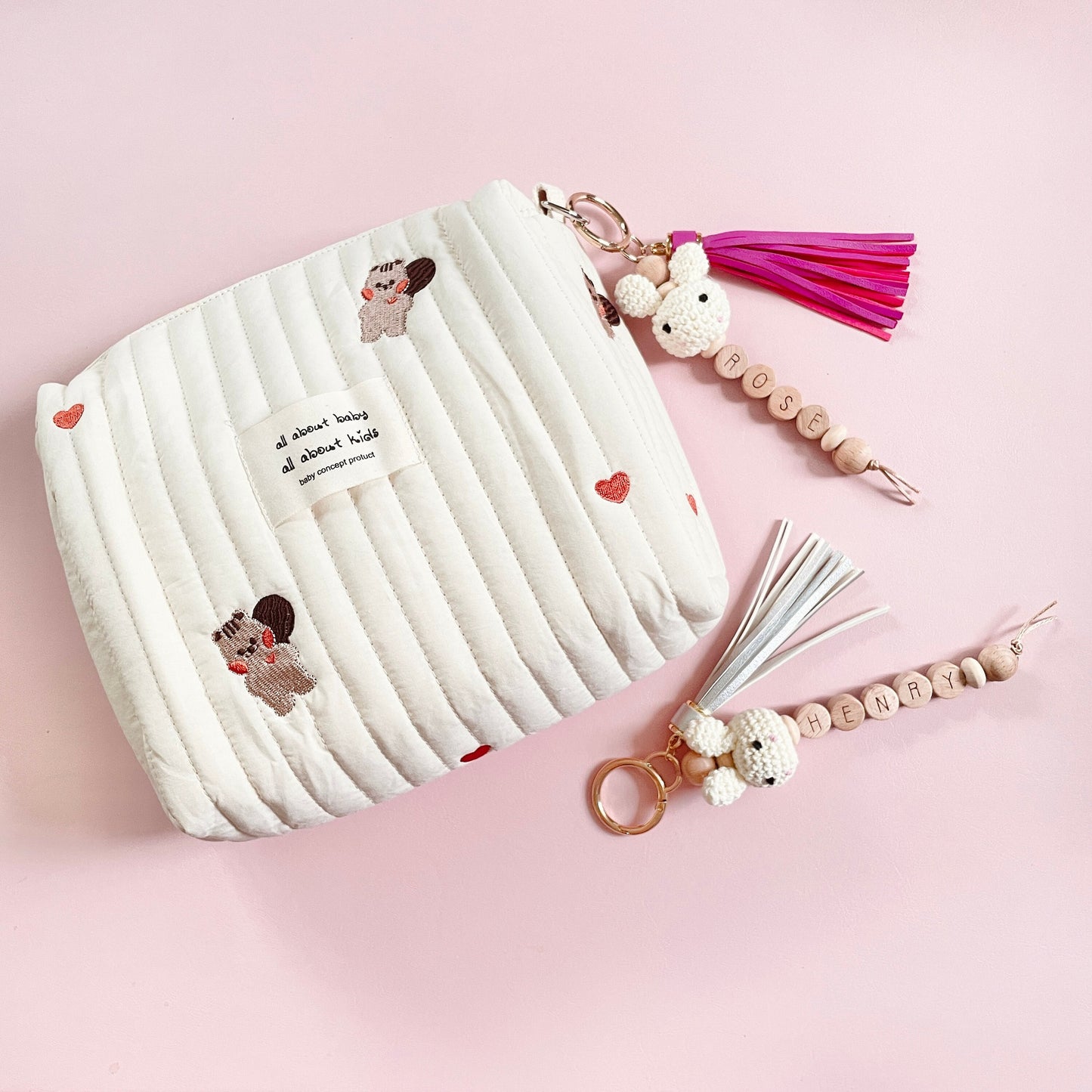 Personalized Bunny Bag Charm