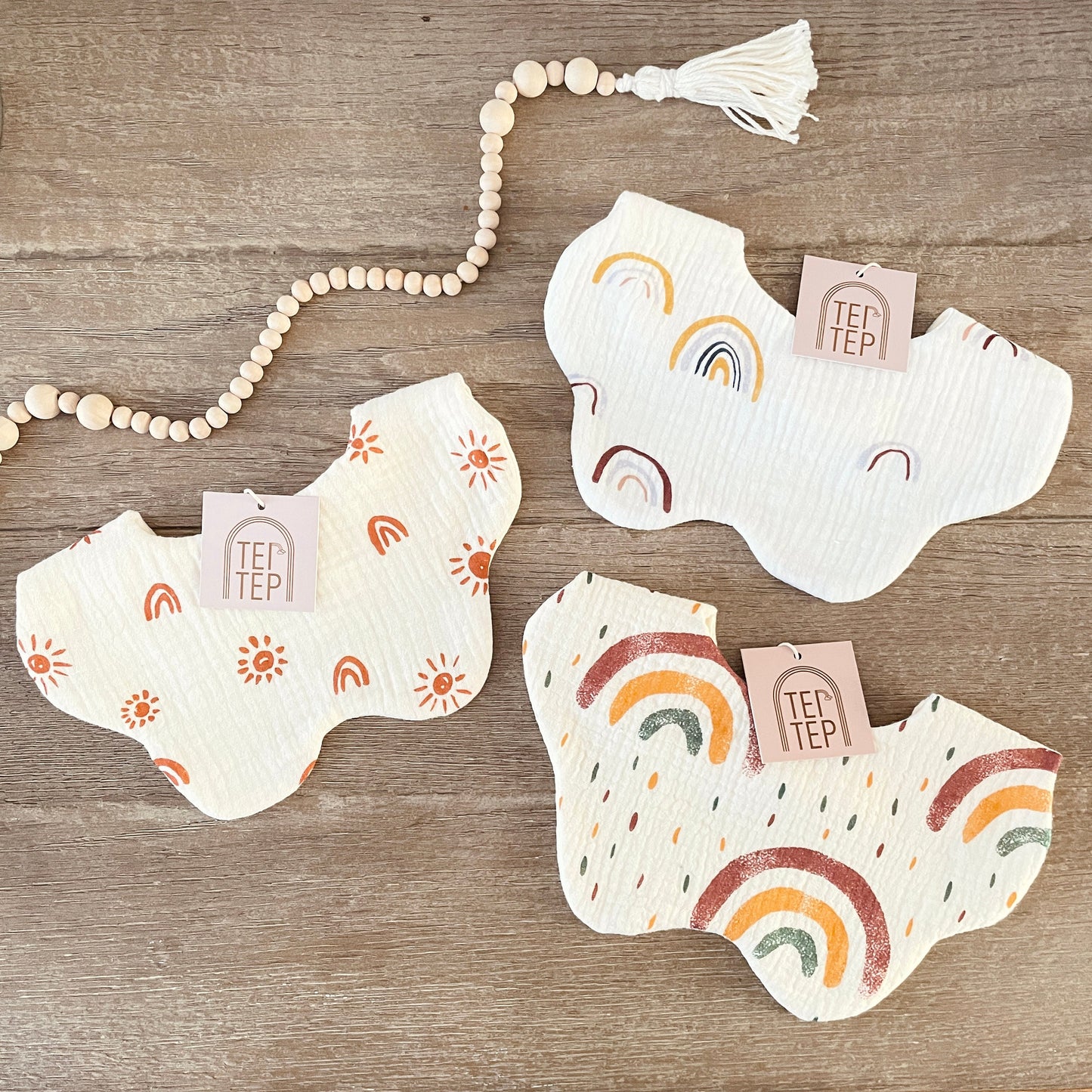 Rainbow Baby Bibs