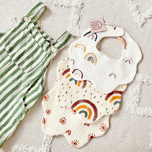 Rainbow Baby Bibs