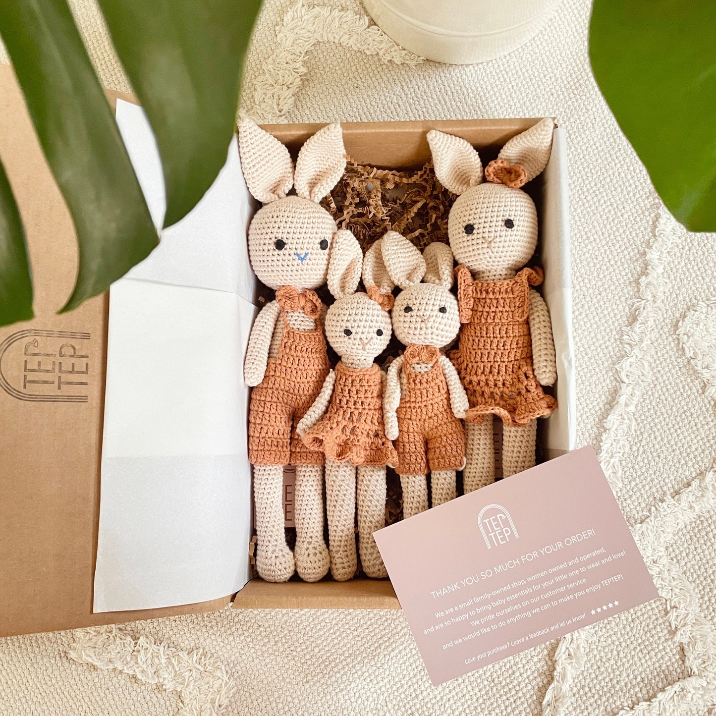 Boho Brother & Sister Bunnies