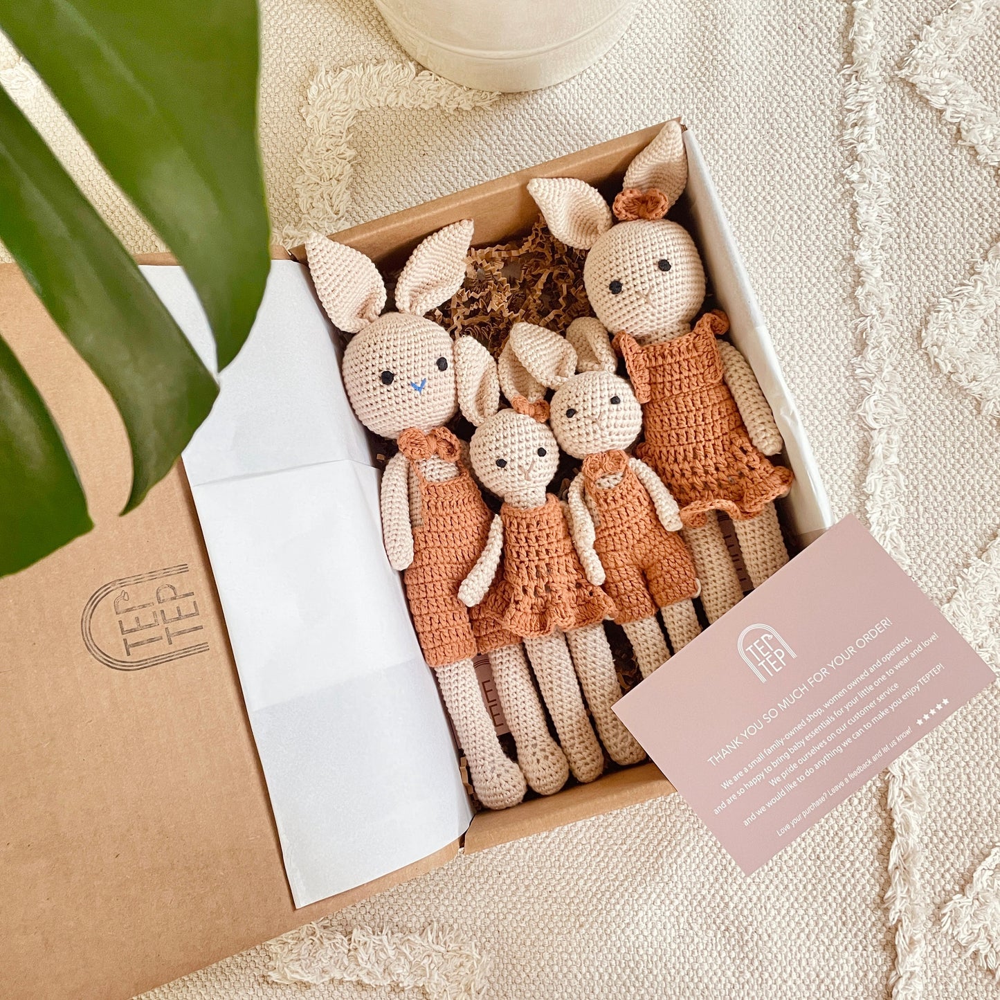 Boho Big Sister & Little Sister Bunnies