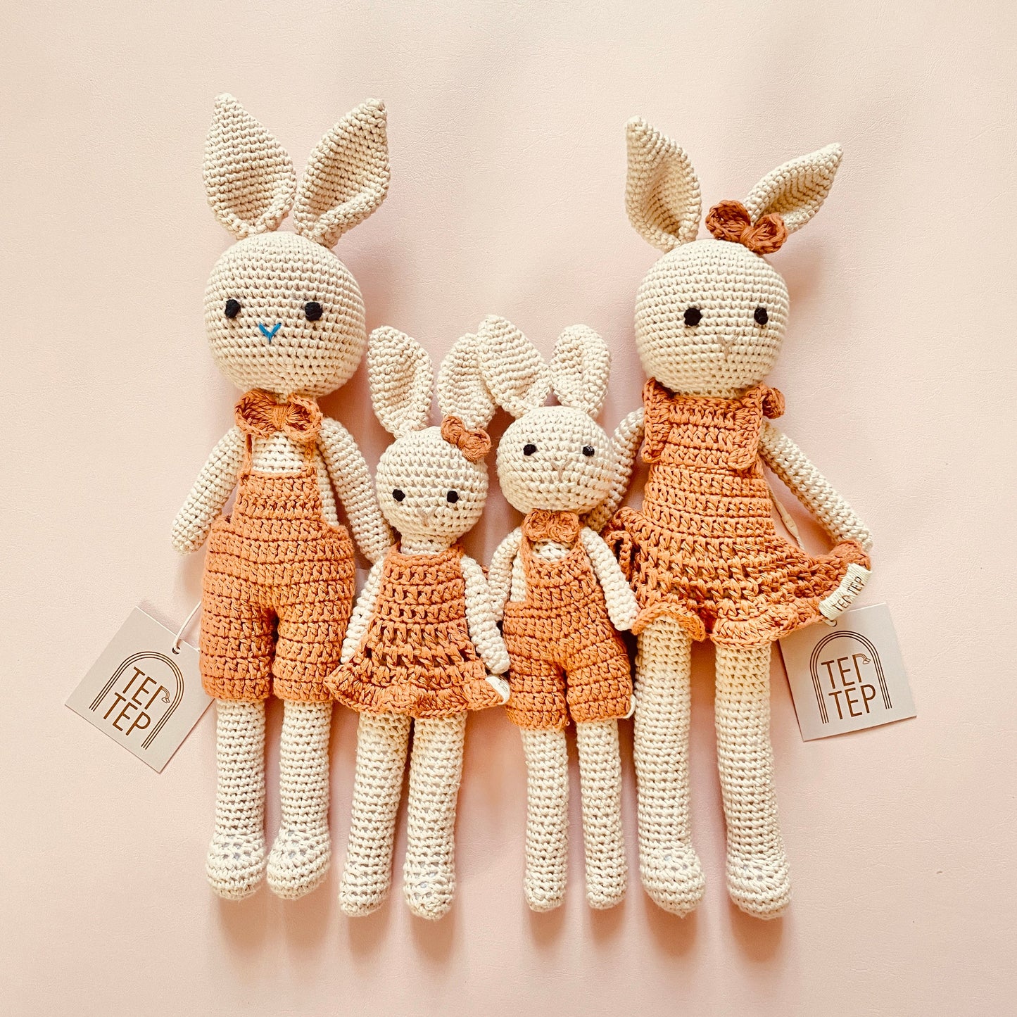 Boho Big Sister & Little Sister Bunnies