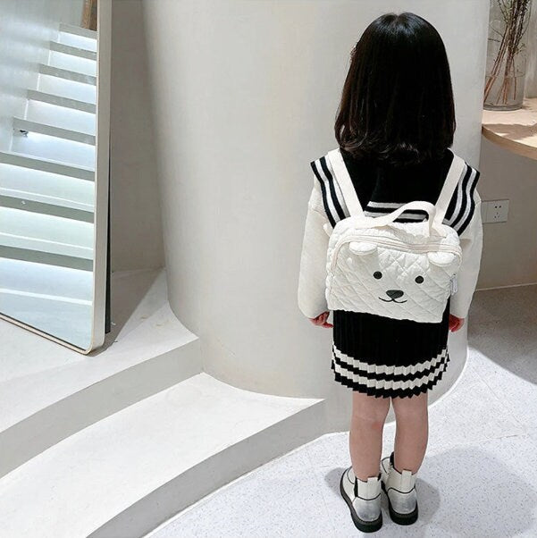 Quilted Bear Toddler Backpack