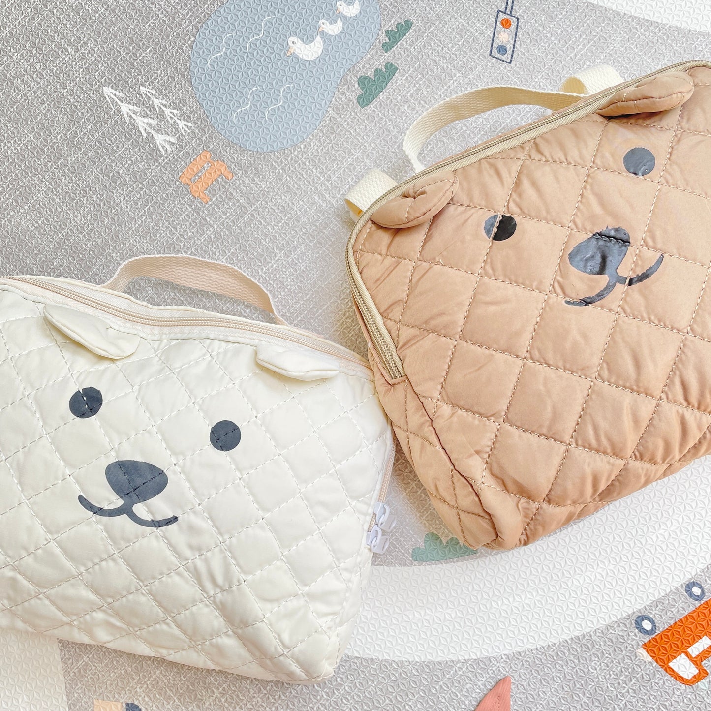 Quilted Bear Toddler Backpack