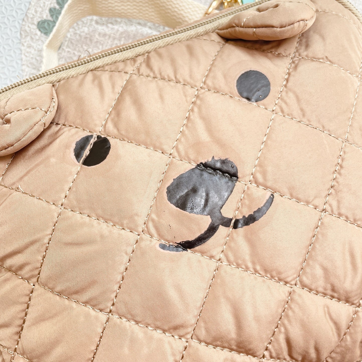 Quilted Bear Toddler Backpack