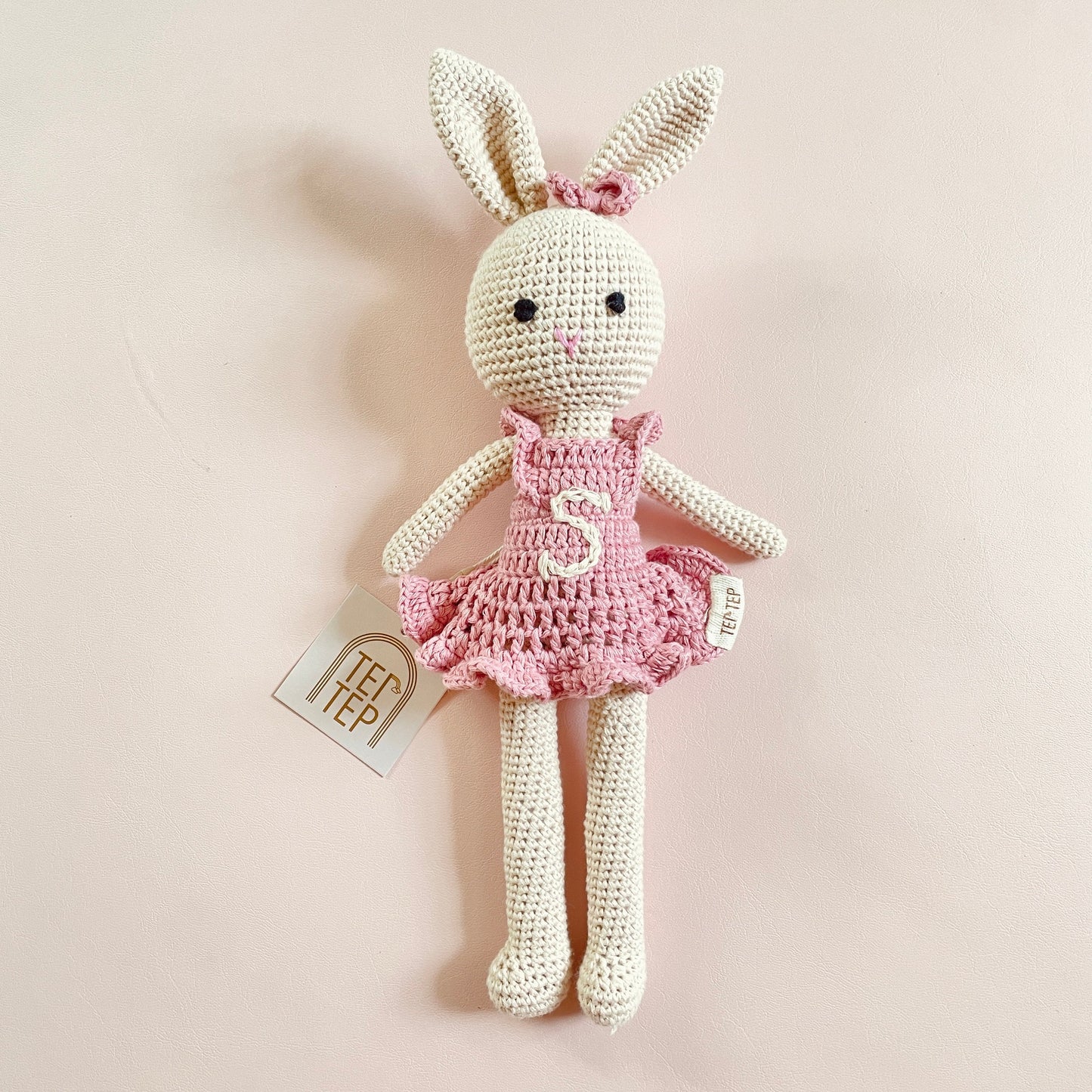 Personalized Crochet Stuffed Animal Bunny